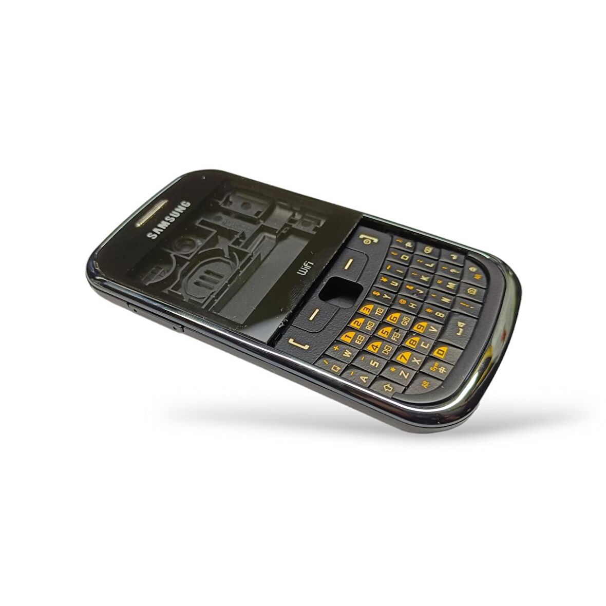 Samsung S3350 Kasa Samsung Galaxy S3350 Uyumlu Siyah Renk Orta Kasa Ön Arka Kapak Tuş Takımı