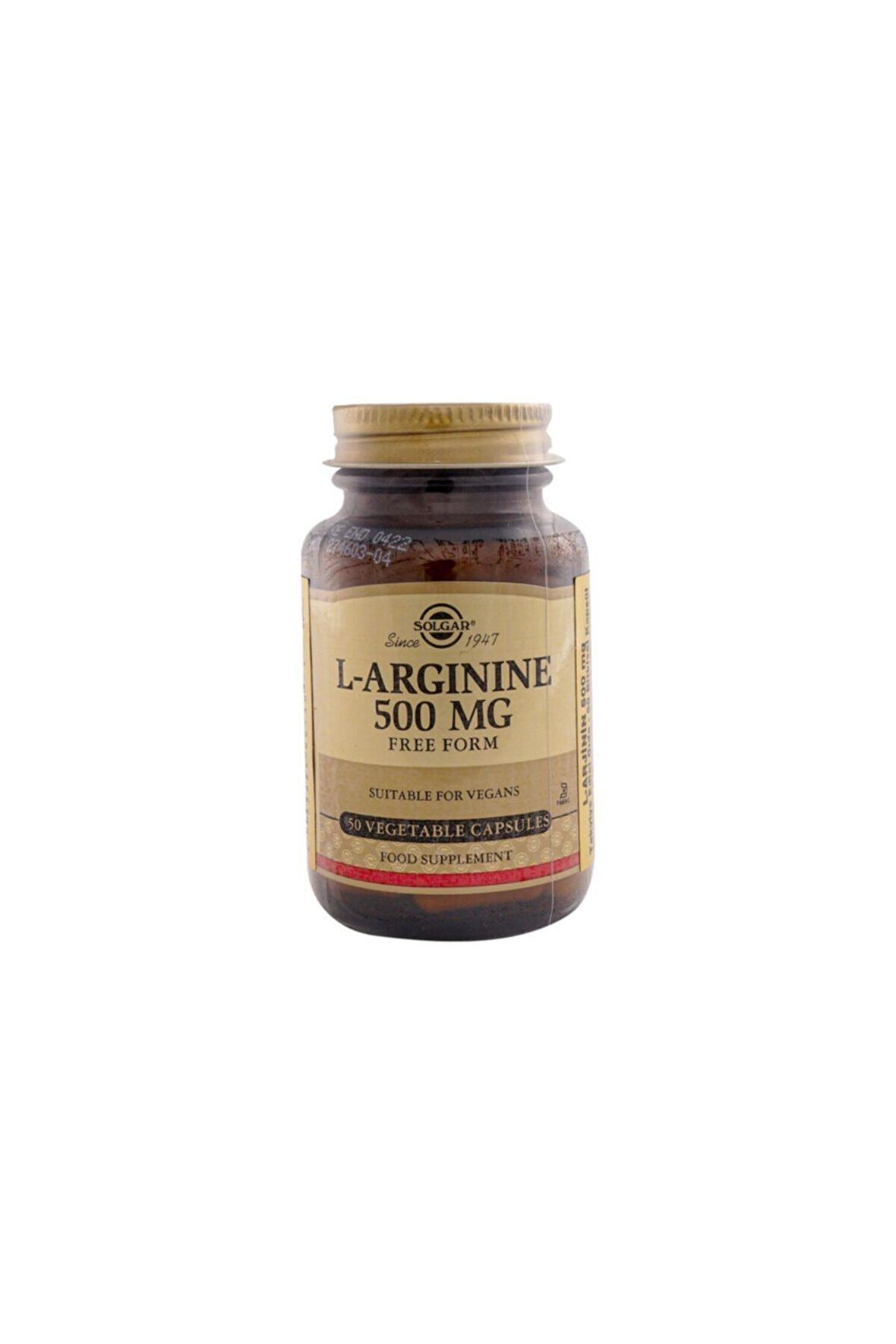 Solgar L-Arginine 500 mg 50 Kapsül