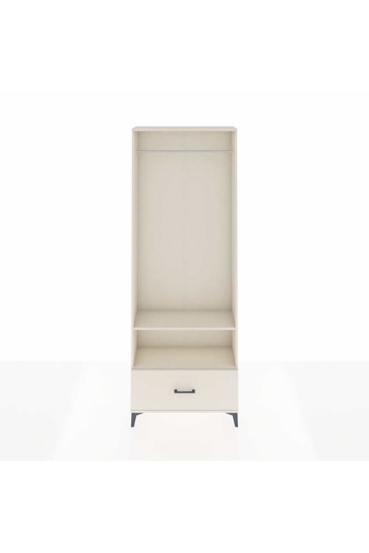 Arges Dolap 2 Raflı Tek Çekmeceli Tek Askılı 88x30x243 Aytaşı-Aytaşı