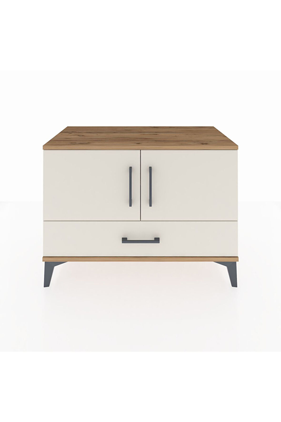 Hyperion Şifonyer 2 Raflı Tek Çekmeceli 2 Kapaklı 88x44x64 Çam-Aytaşı