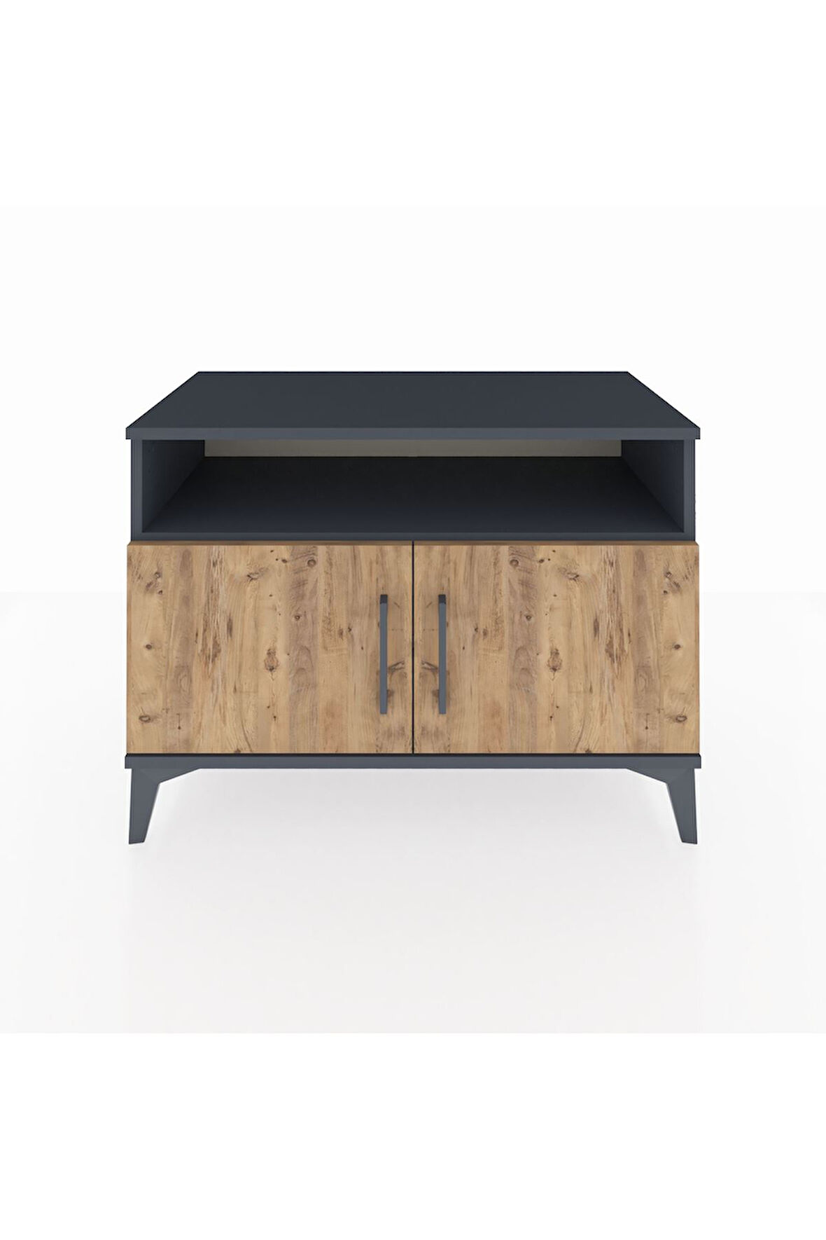 Hyperion Şifonyer 2 Raflı 2 Kapaklı 88x44x64 Antrasit-Çam