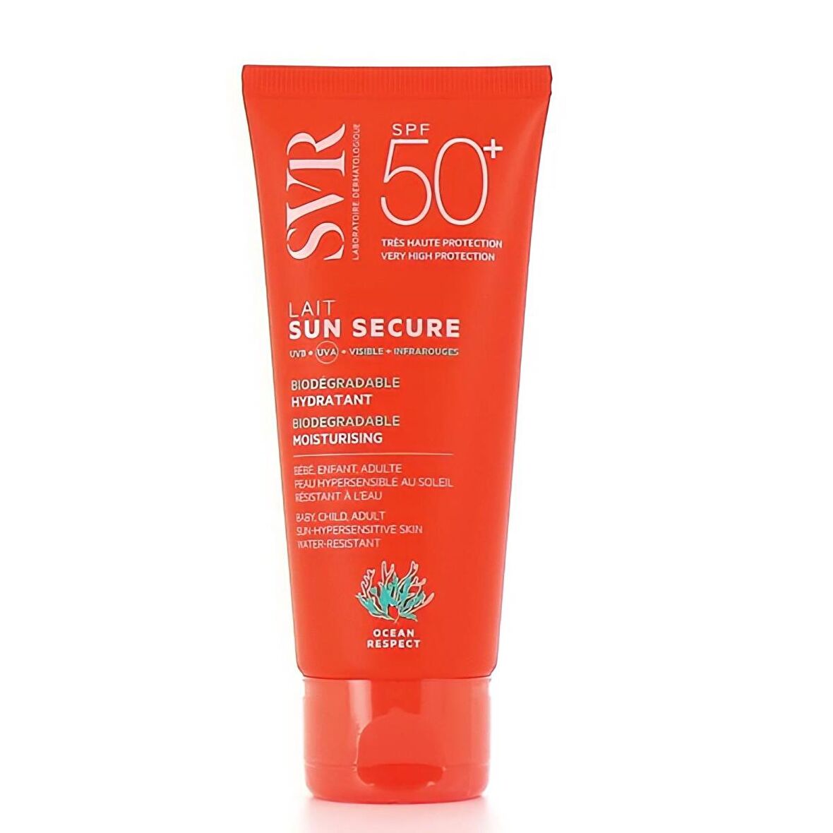 Svr Sun Secure Lait 50+ Faktör Nemlendirici Hassas Ciltler İçin Renksiz Yüz Güneş Koruyucu Krem 100 ml