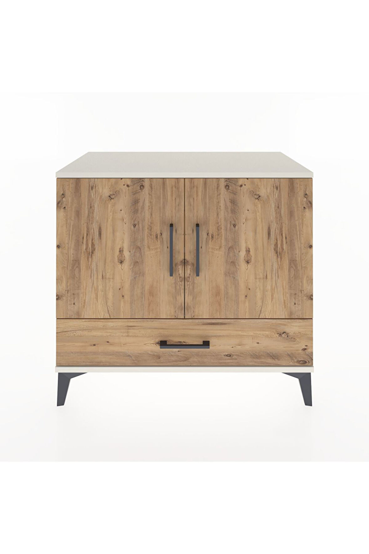 Hyperion Şifonyer 2 Raflı Tek Çekmeceli 2 Kapaklı 88x44x80 Aytaşı-Çam