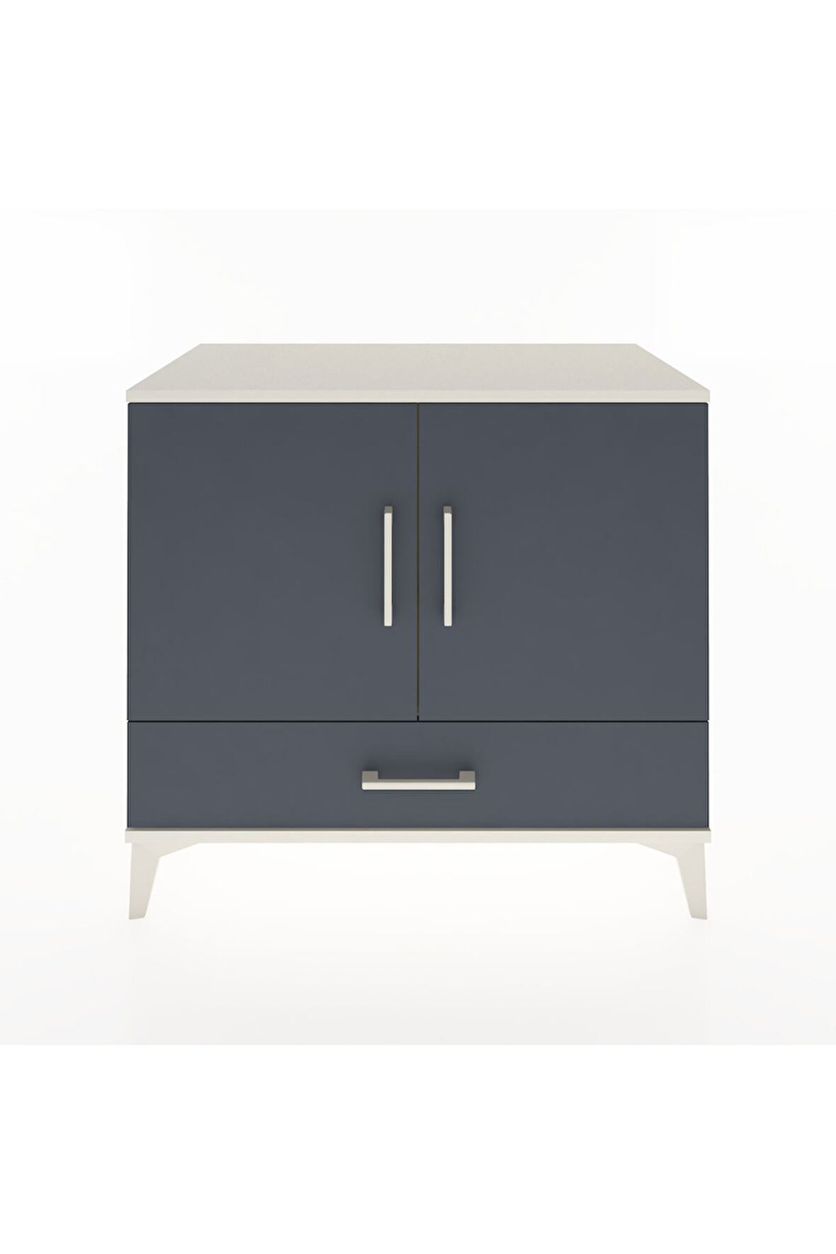 Hyperion Şifonyer Tek Raflı Tek Çekmeceli 2 Kapaklı 88x44x80 Aytaşı-Antrasit