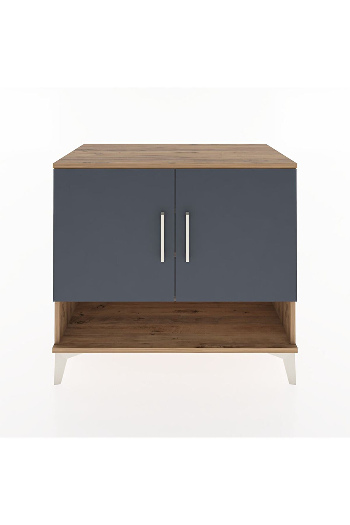 Hyperion Şifonyer 3 Raflı 2 Kapaklı 88x44x80 Çam-Antrasit