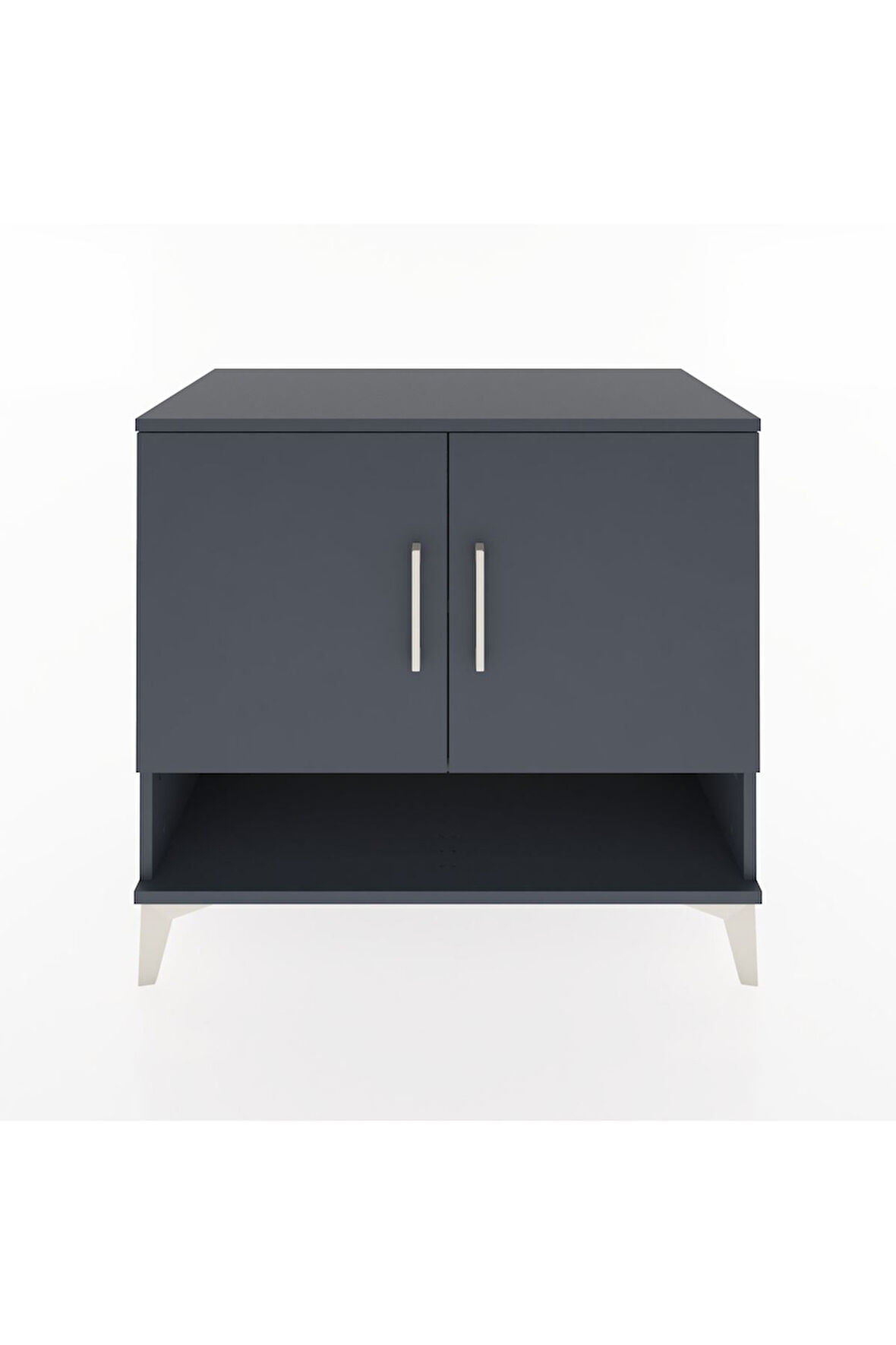 Hyperion Şifonyer 2 Raflı 2 Kapaklı 88x44x80 Antrasit-Antrasit