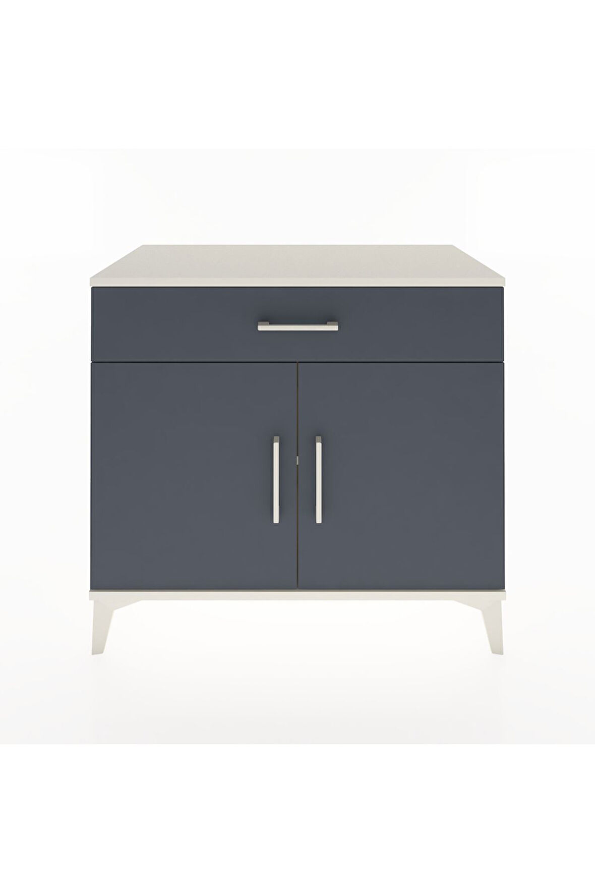 Hyperion Şifonyer Tek Raflı Tek Çekmeceli 2 Kapaklı 88x44x80 Aytaşı-Antrasit