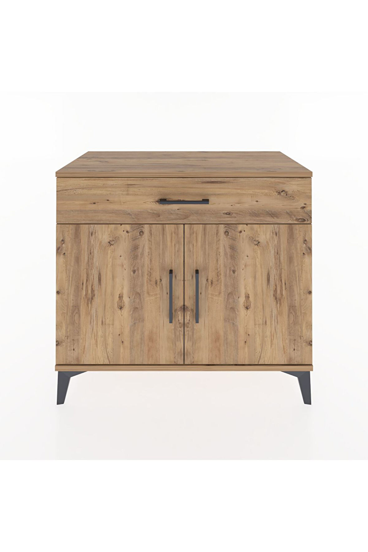 Hyperion Şifonyer Tek Çekmeceli 2 Kapaklı 88x44x80 Çam-Çam