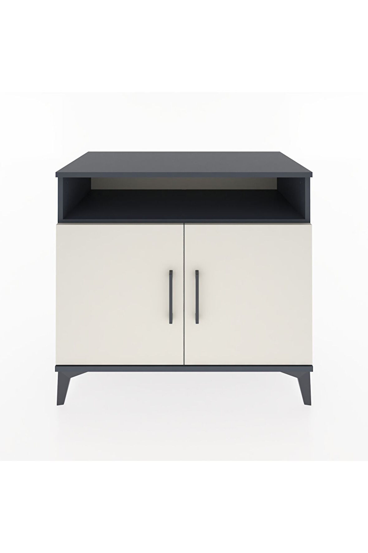 Hyperion Şifonyer 3 Raflı 2 Kapaklı 88x44x80 Antrasit-Aytaşı