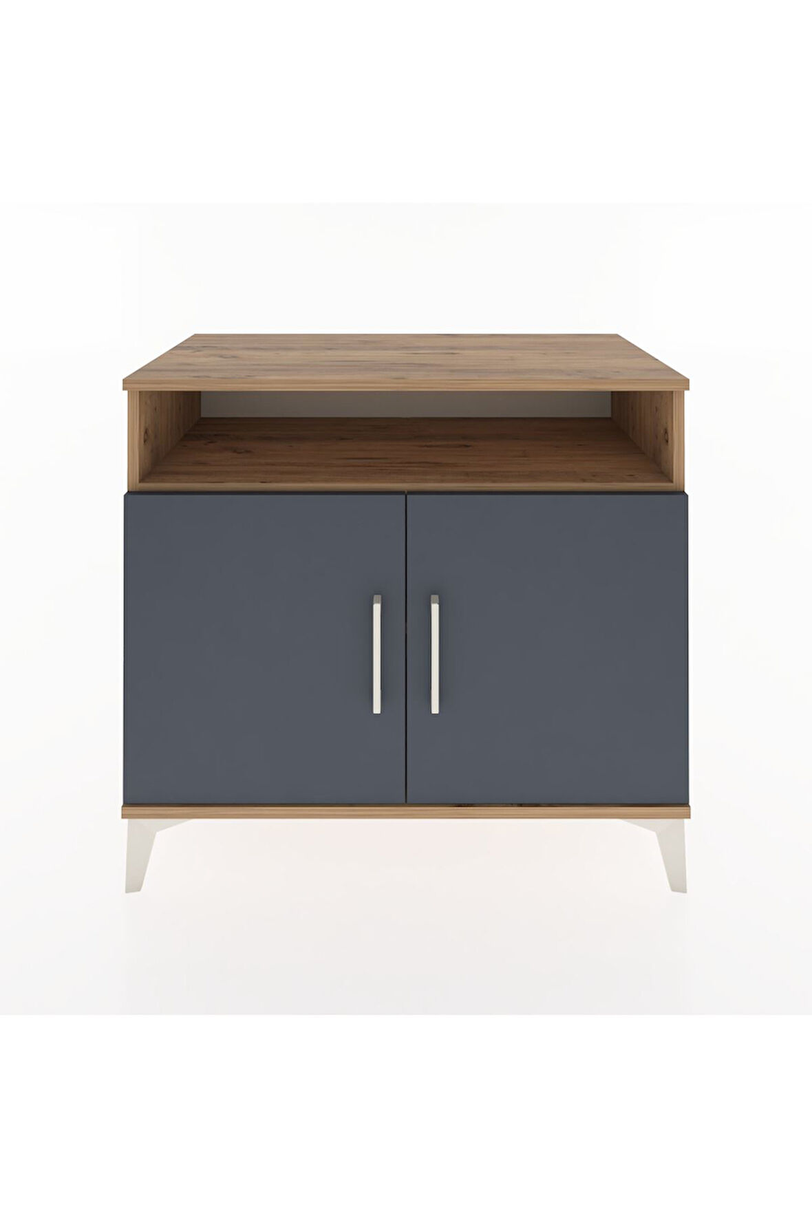 Hyperion Şifonyer 2 Raflı 2 Kapaklı 88x44x80 Çam-Antrasit