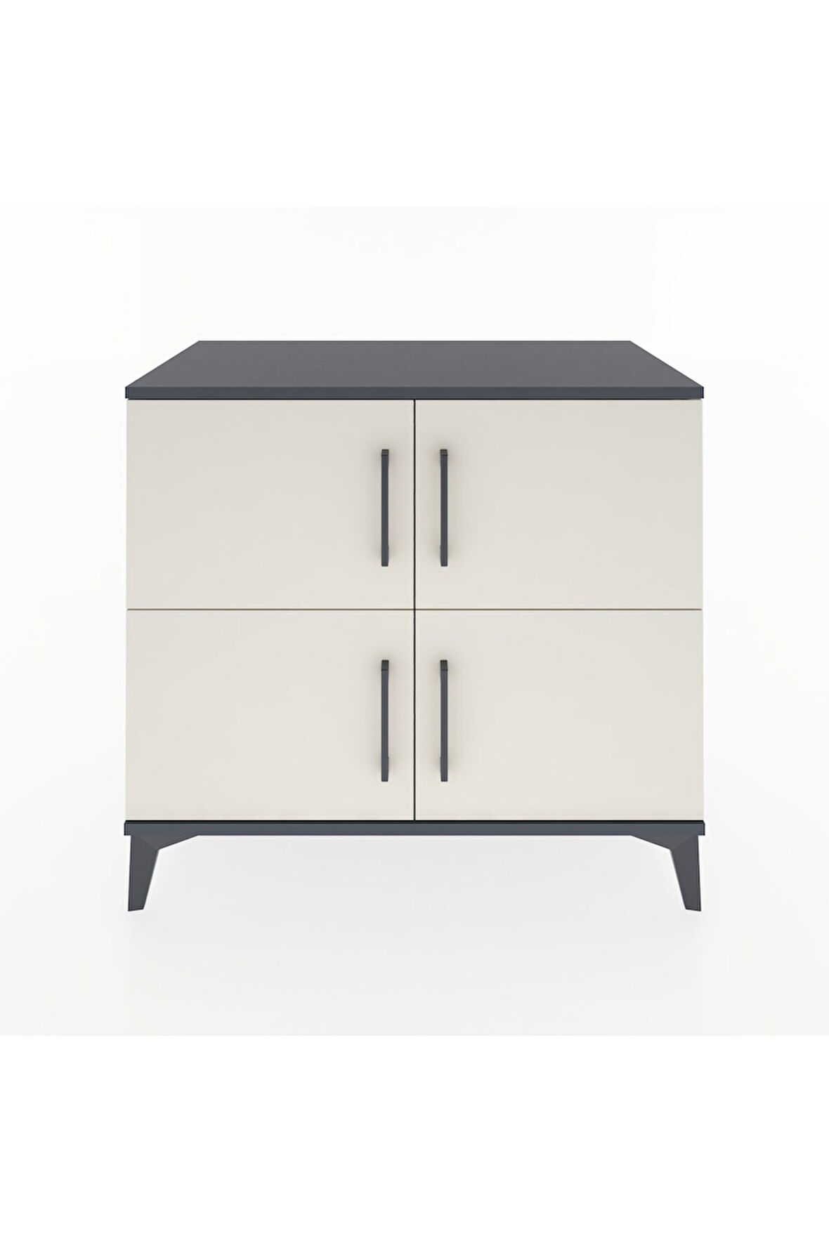 Hyperion Şifonyer 4 Raflı 4 Kapaklı 88x44x80 Antrasit-Aytaşı