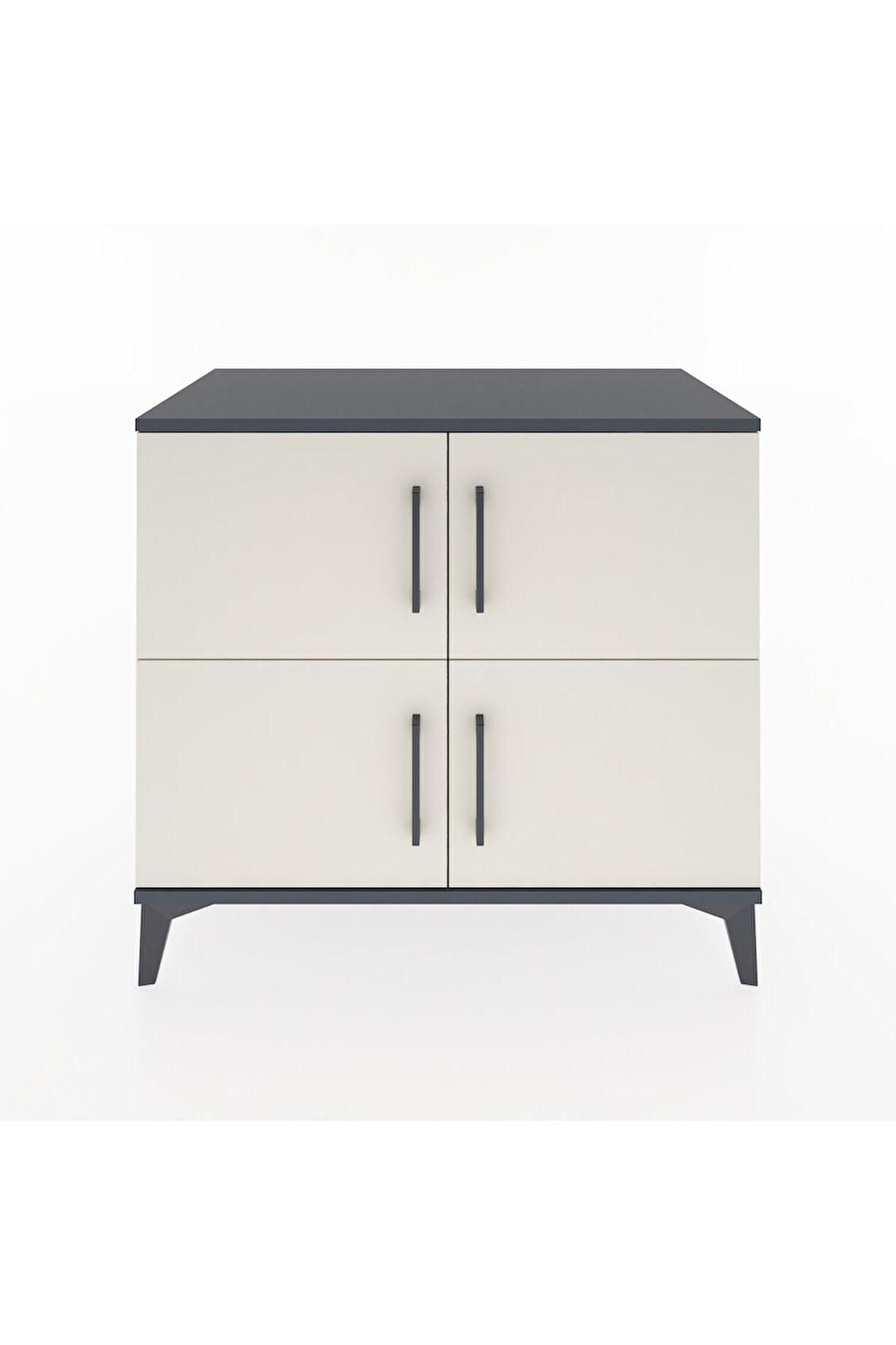 Hyperion Şifonyer Tek Raflı 4 Kapaklı 88x44x80 Antrasit-Aytaşı