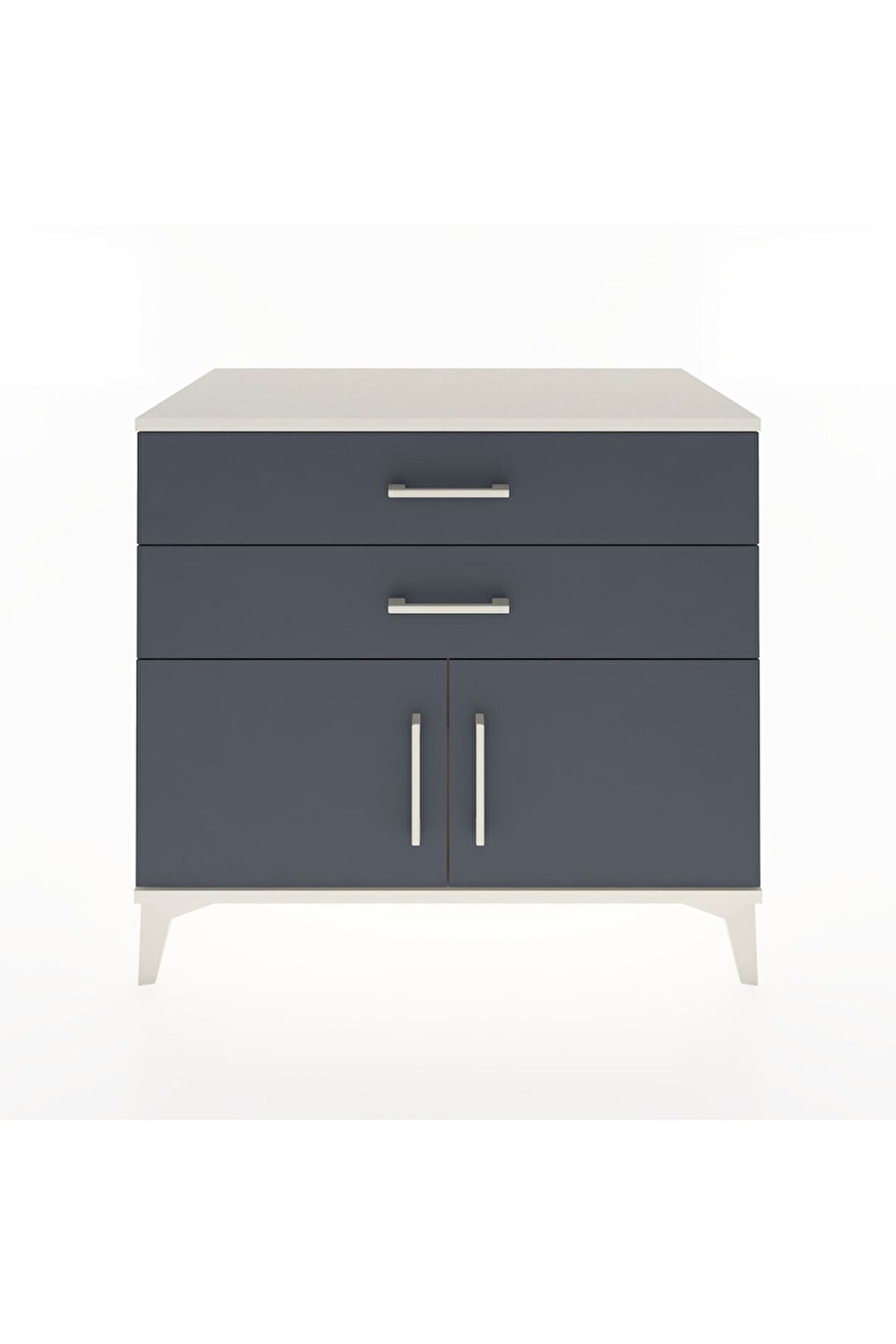 Hyperion Şifonyer 2 Çekmeceli 2 Kapaklı 88x44x80 Aytaşı-Antrasit