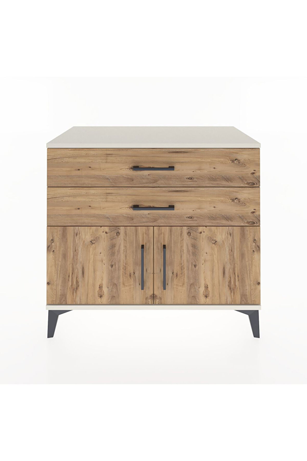 Hyperion Şifonyer 2 Çekmeceli 2 Kapaklı 88x44x80 Aytaşı-Çam