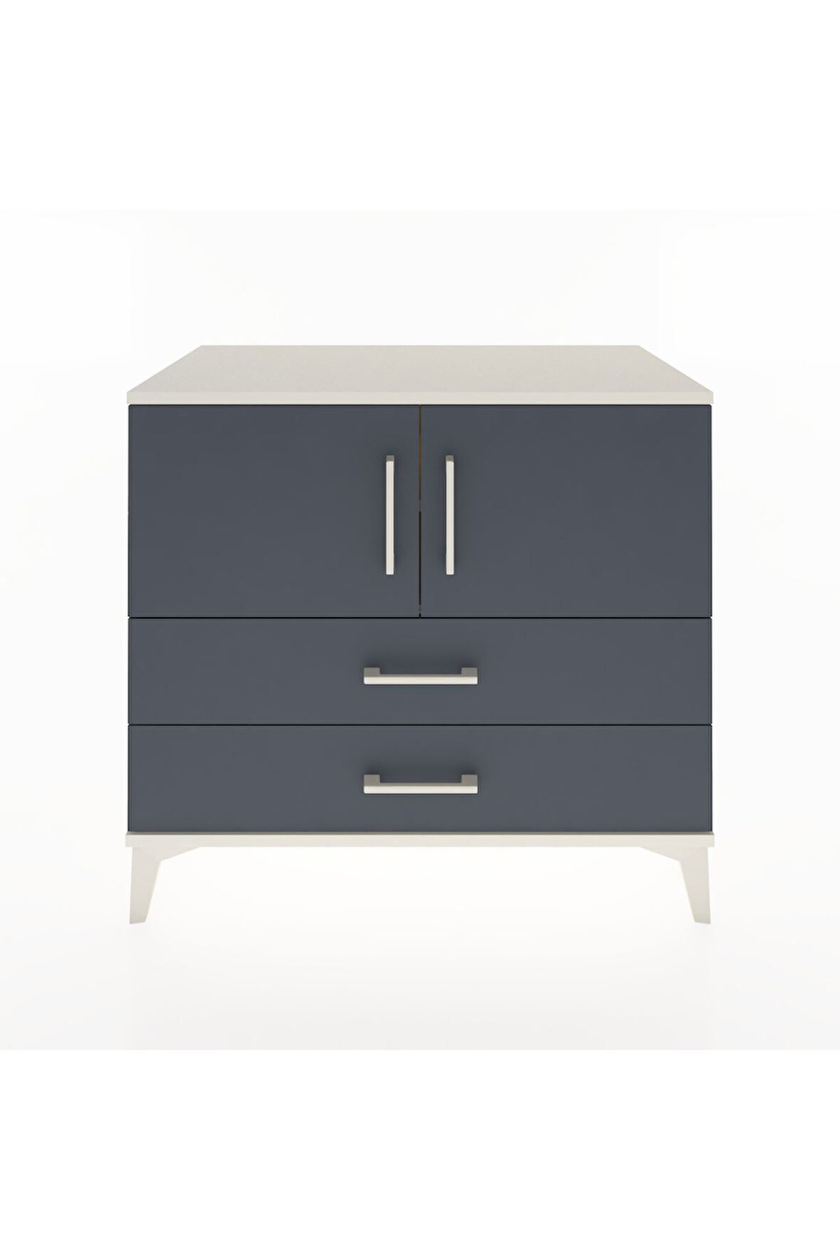 Hyperion Şifonyer 2 Raflı 2 Çekmeceli 2 Kapaklı 88x44x80 Aytaşı-Antrasit