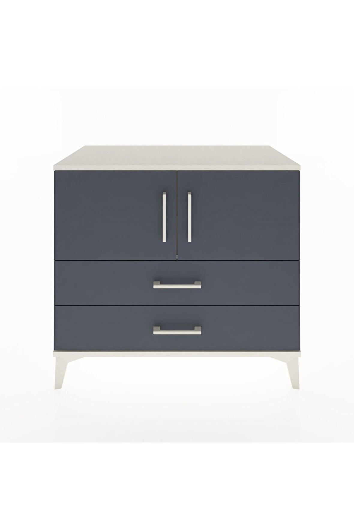 Hyperion Şifonyer Tek Raflı 2 Çekmeceli 2 Kapaklı 88x44x80 Aytaşı-Antrasit