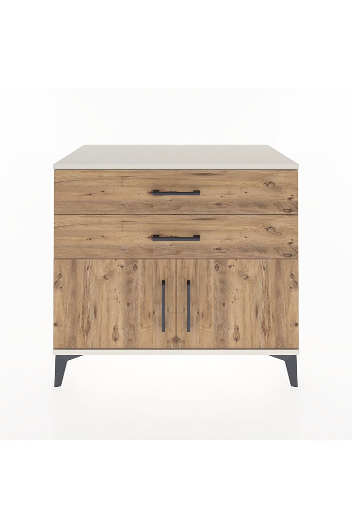 Hyperion Şifonyer 2 Çekmeceli 2 Kapaklı 88x44x80 Aytaşı-Çam