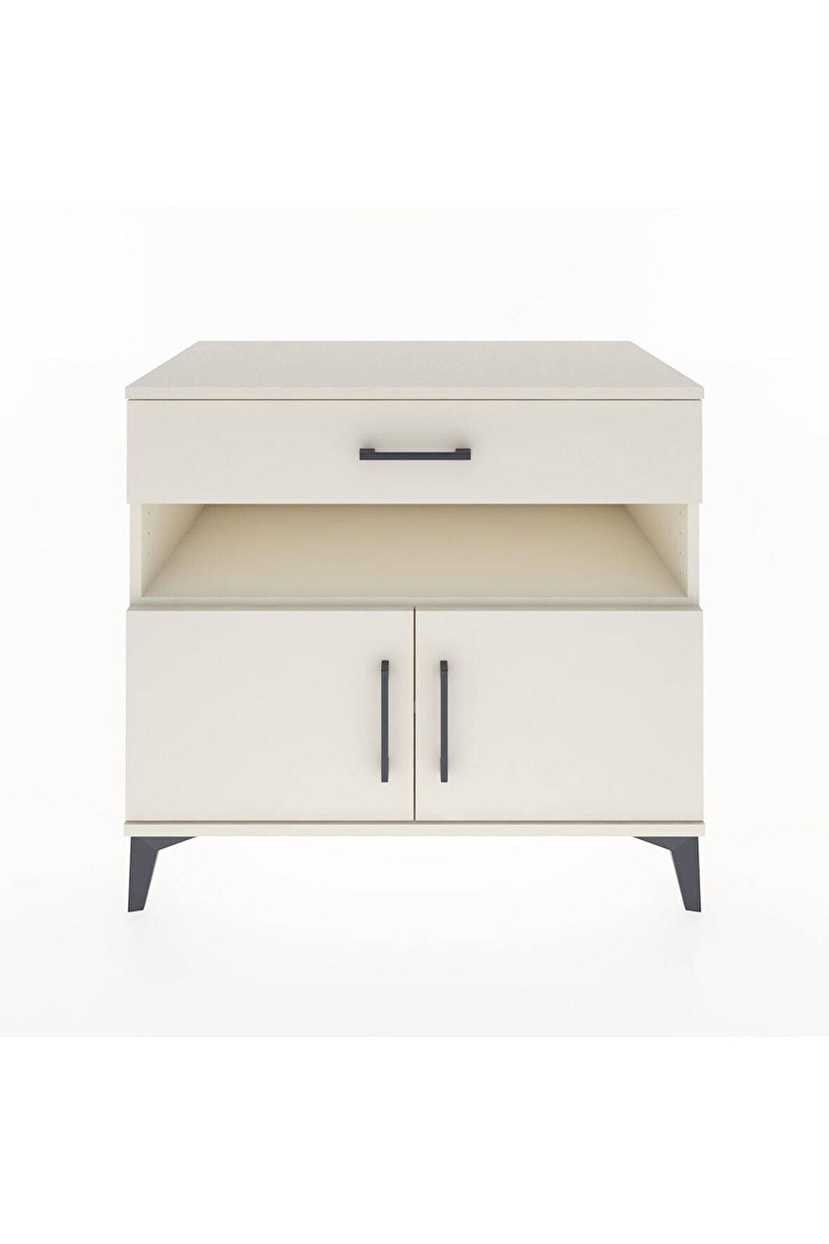 Hyperion Şifonyer 2 Raflı Tek Çekmeceli 2 Kapaklı 88x44x80 Aytaşı-Aytaşı