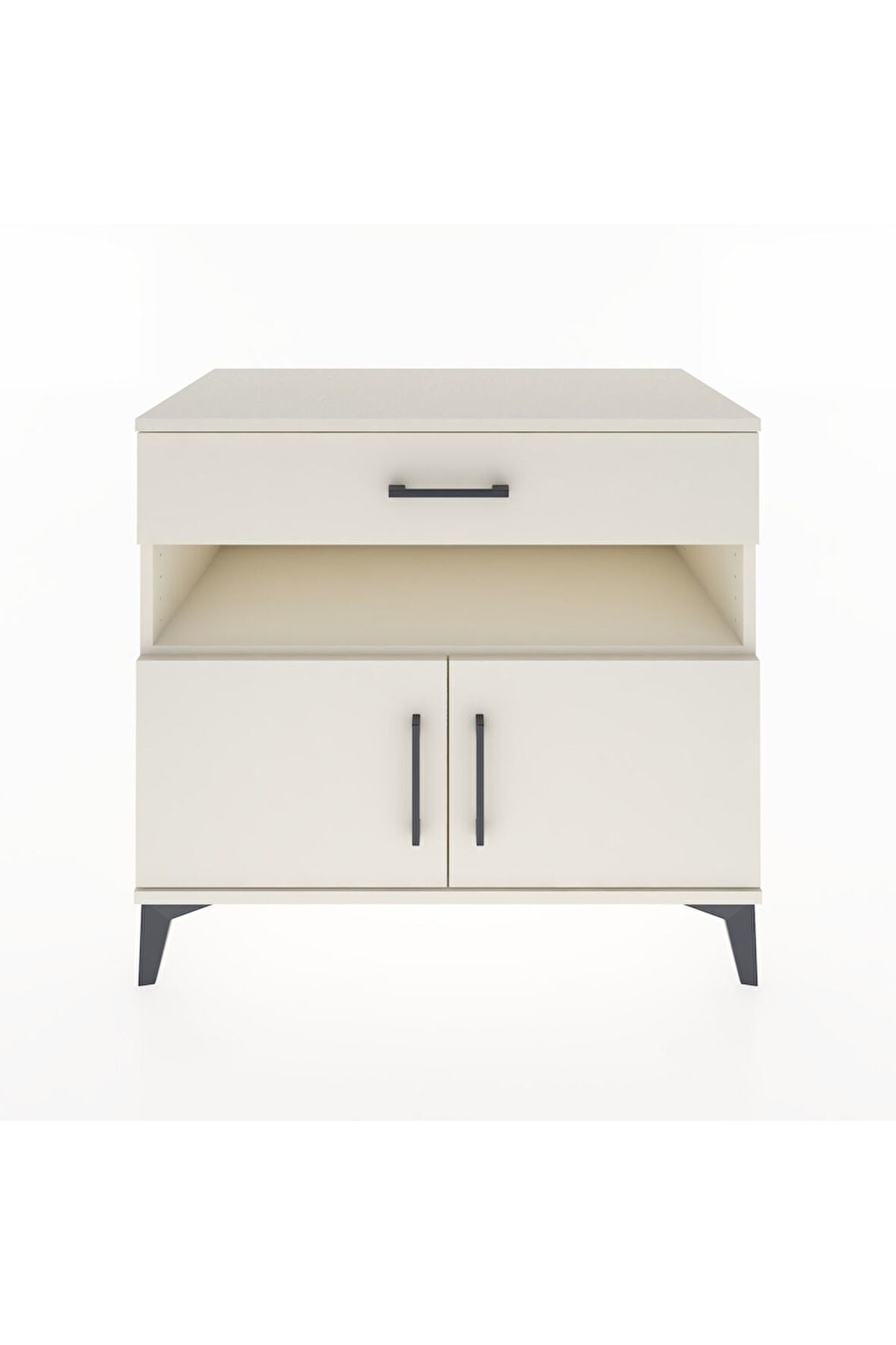 Hyperion Şifonyer Tek Raflı Tek Çekmeceli 2 Kapaklı 88x44x80 Aytaşı-Aytaşı