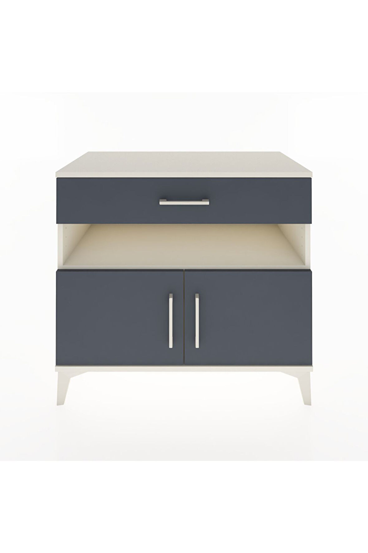 Hyperion Şifonyer Tek Raflı Tek Çekmeceli 2 Kapaklı 88x44x80 Aytaşı-Antrasit