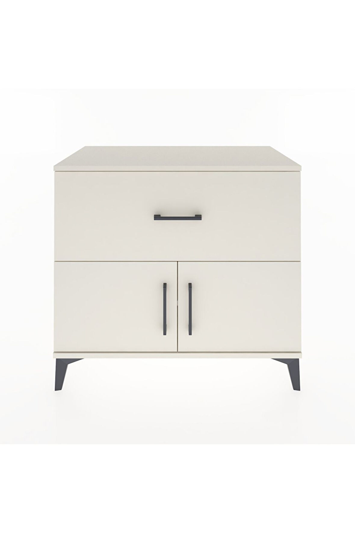 Hyperion Şifonyer Tek Raflı Tek Çekmeceli 2 Kapaklı 88x44x80 Aytaşı-Aytaşı