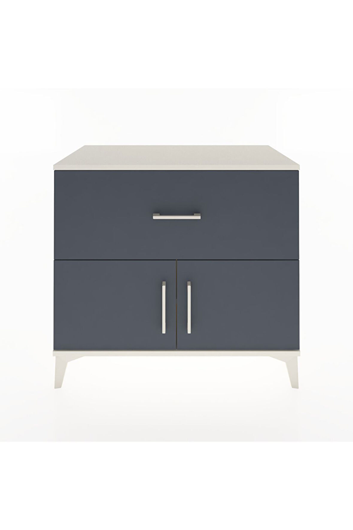 Hyperion Şifonyer Tek Raflı Tek Çekmeceli 2 Kapaklı 88x44x80 Aytaşı-Antrasit