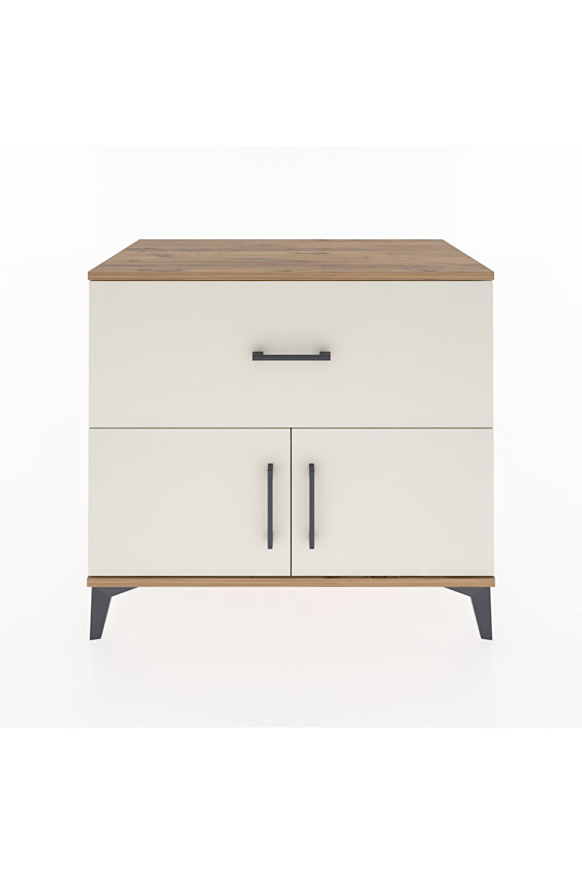 Hyperion Şifonyer Tek Çekmeceli 2 Kapaklı 88x44x80 Çam-Aytaşı