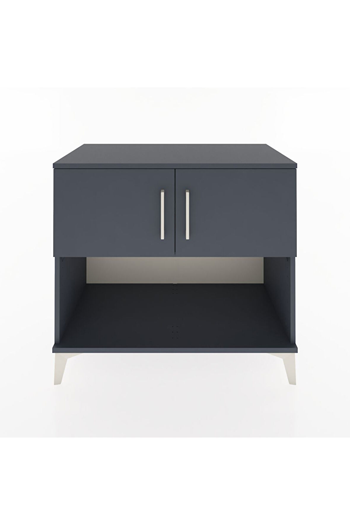 Hyperion Şifonyer Tek Raflı 2 Kapaklı 88x44x80 Antrasit-Antrasit