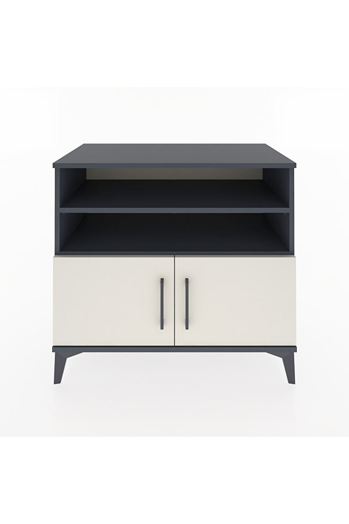 Hyperion Şifonyer 3 Raflı 2 Kapaklı 88x44x80 Antrasit-Aytaşı