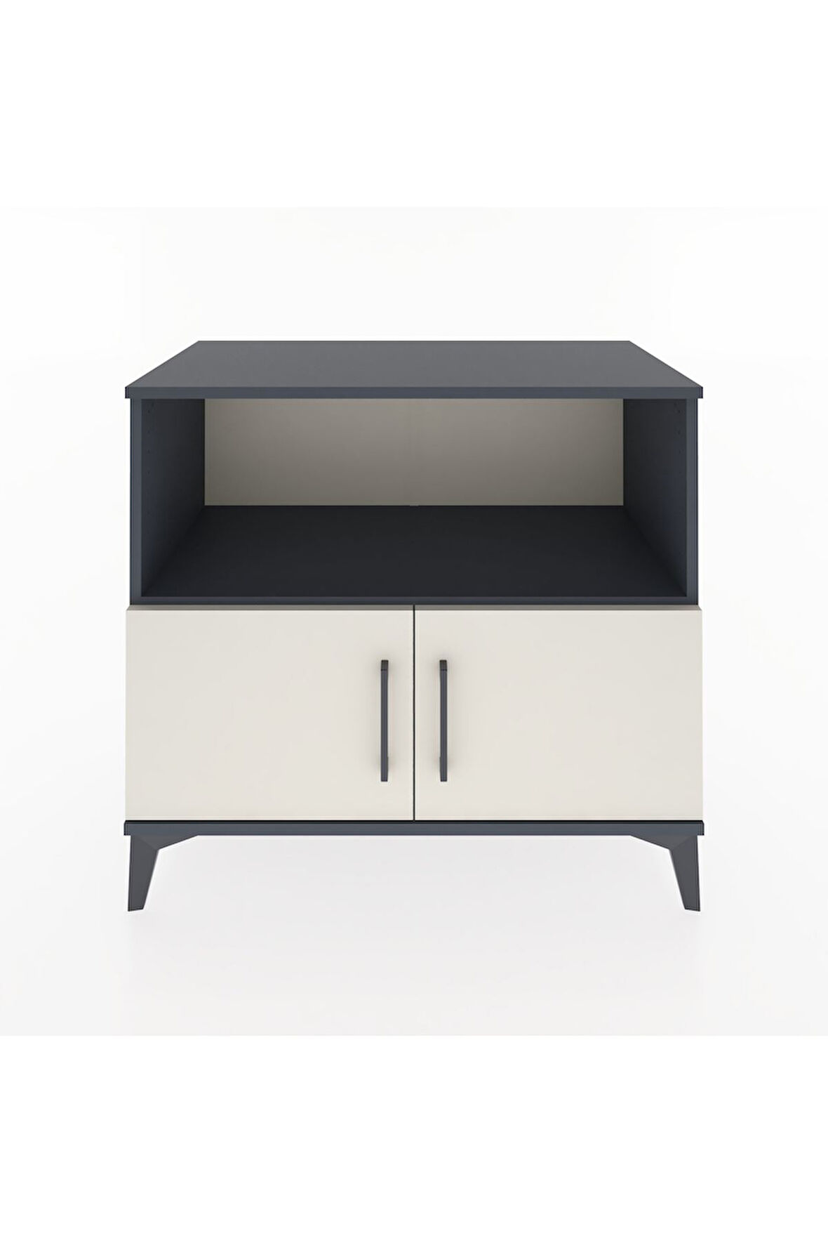 Hyperion Şifonyer 2 Raflı 2 Kapaklı 88x44x80 Antrasit-Aytaşı