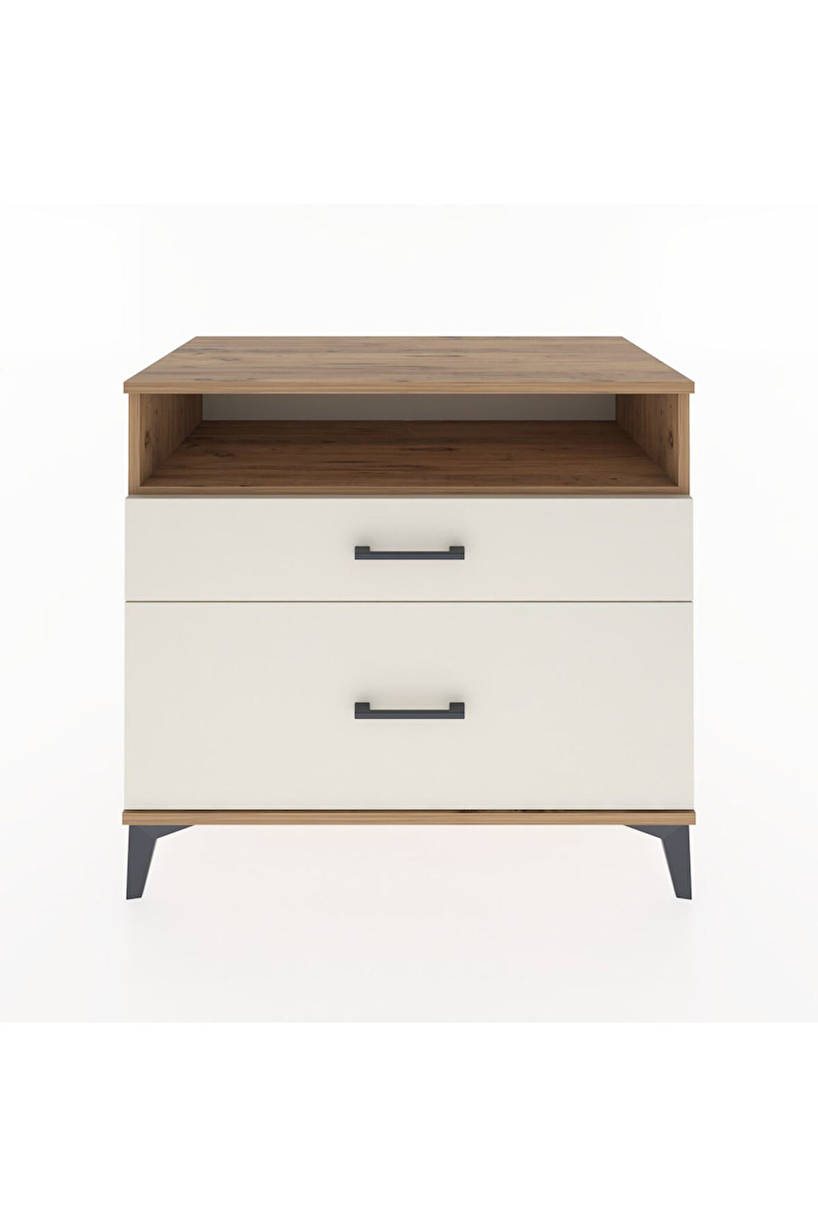 Hyperion Şifonyer Tek Raflı 2 Çekmeceli 88x44x80 Çam-Aytaşı