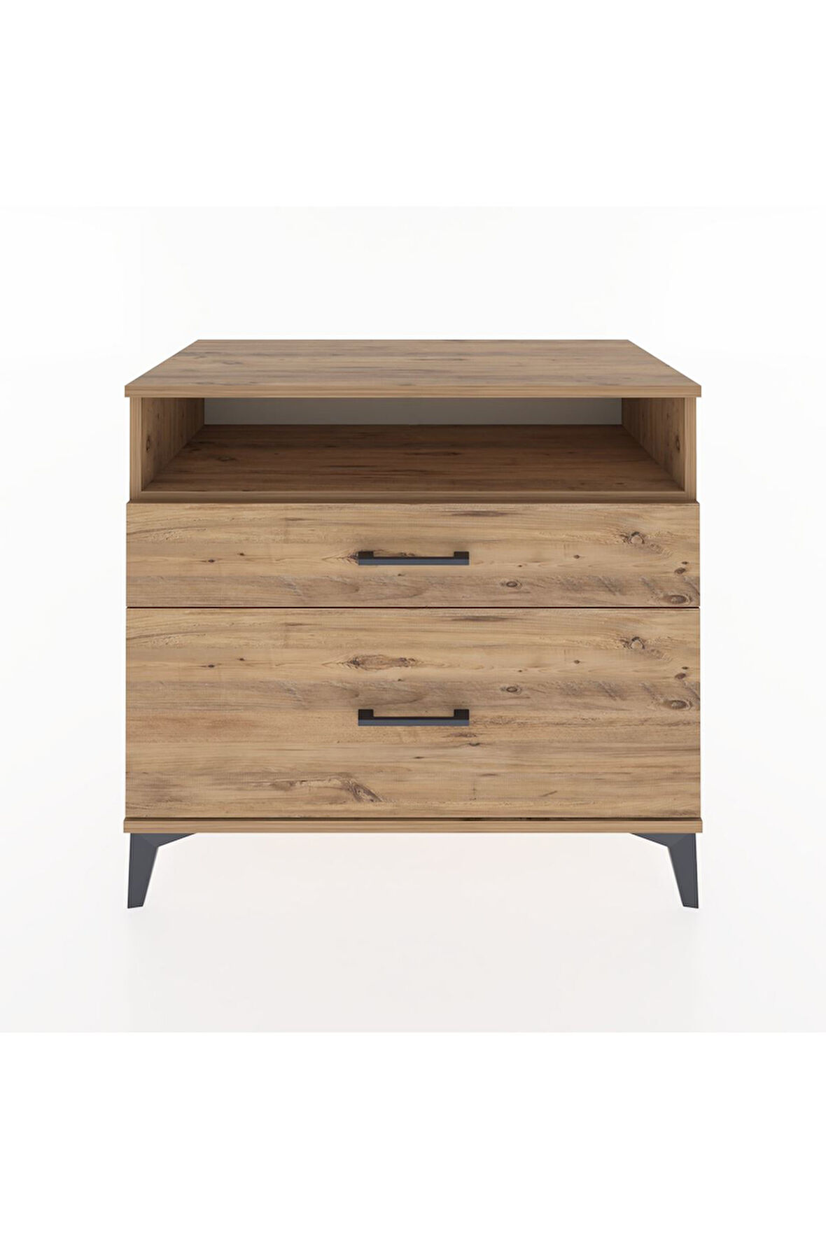 Hyperion Şifonyer Tek Raflı 2 Çekmeceli 88x44x80 Çam-Çam