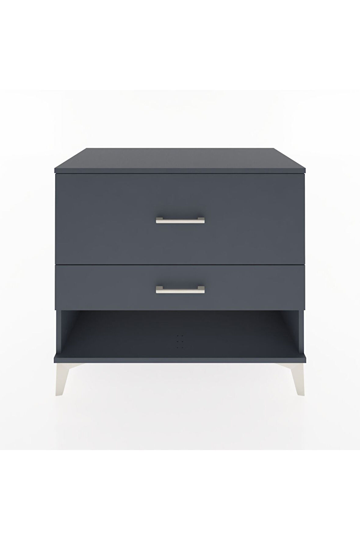 Hyperion Şifonyer 2 Çekmeceli 88x44x80 Antrasit-Antrasit