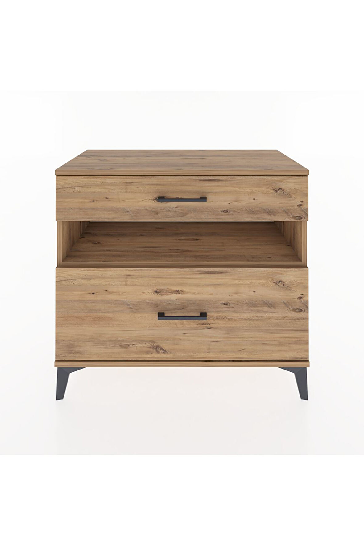 Hyperion Şifonyer Tek Raflı 2 Çekmeceli 88x44x80 Çam-Çam