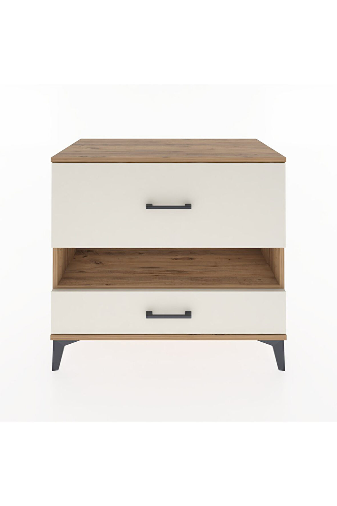 Hyperion Şifonyer Tek Raflı 2 Çekmeceli 88x44x80 Çam-Aytaşı