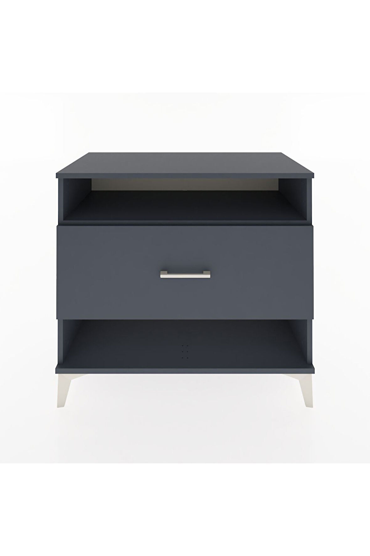 Hyperion Şifonyer Tek Raflı Tek Çekmeceli 88x44x80 Antrasit-Antrasit