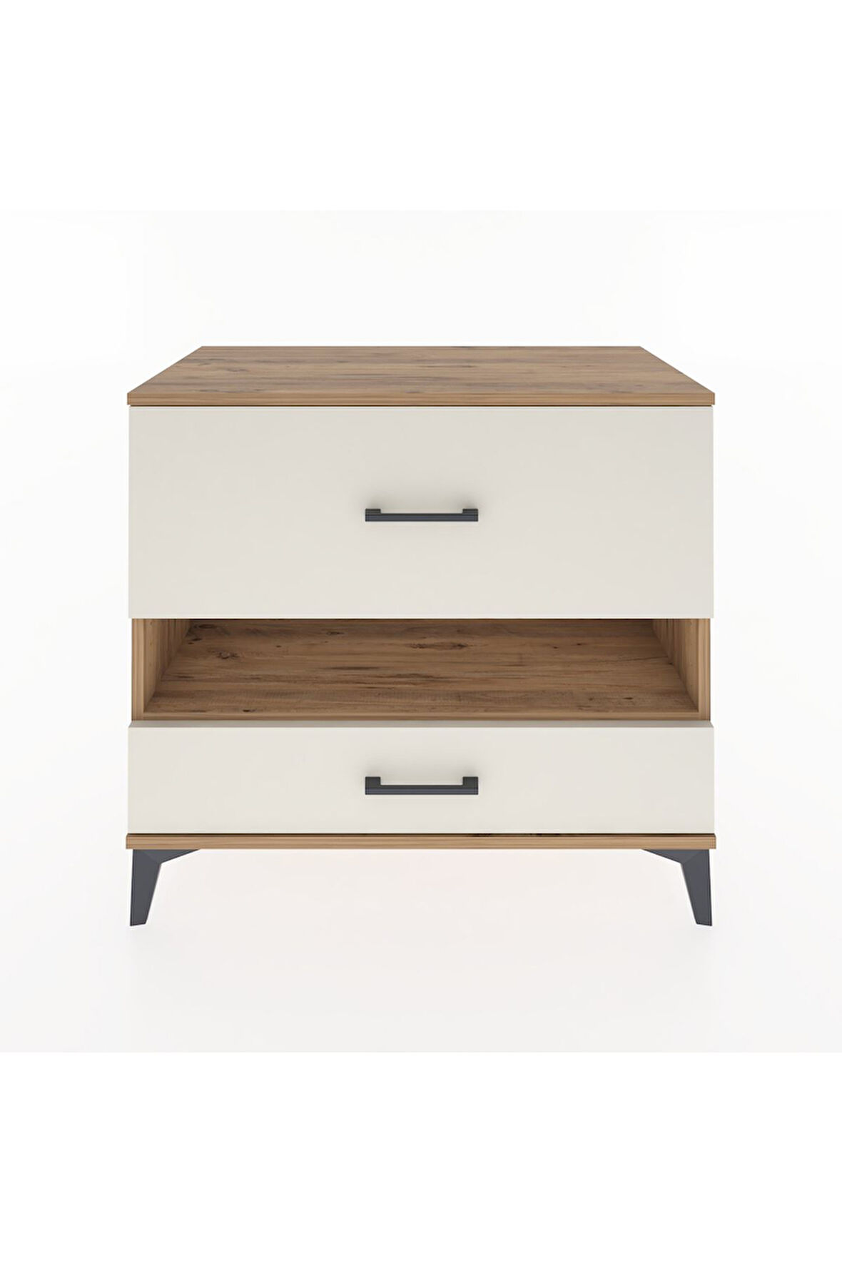 Hyperion Şifonyer Tek Raflı 2 Çekmeceli 88x44x80 Çam-Aytaşı