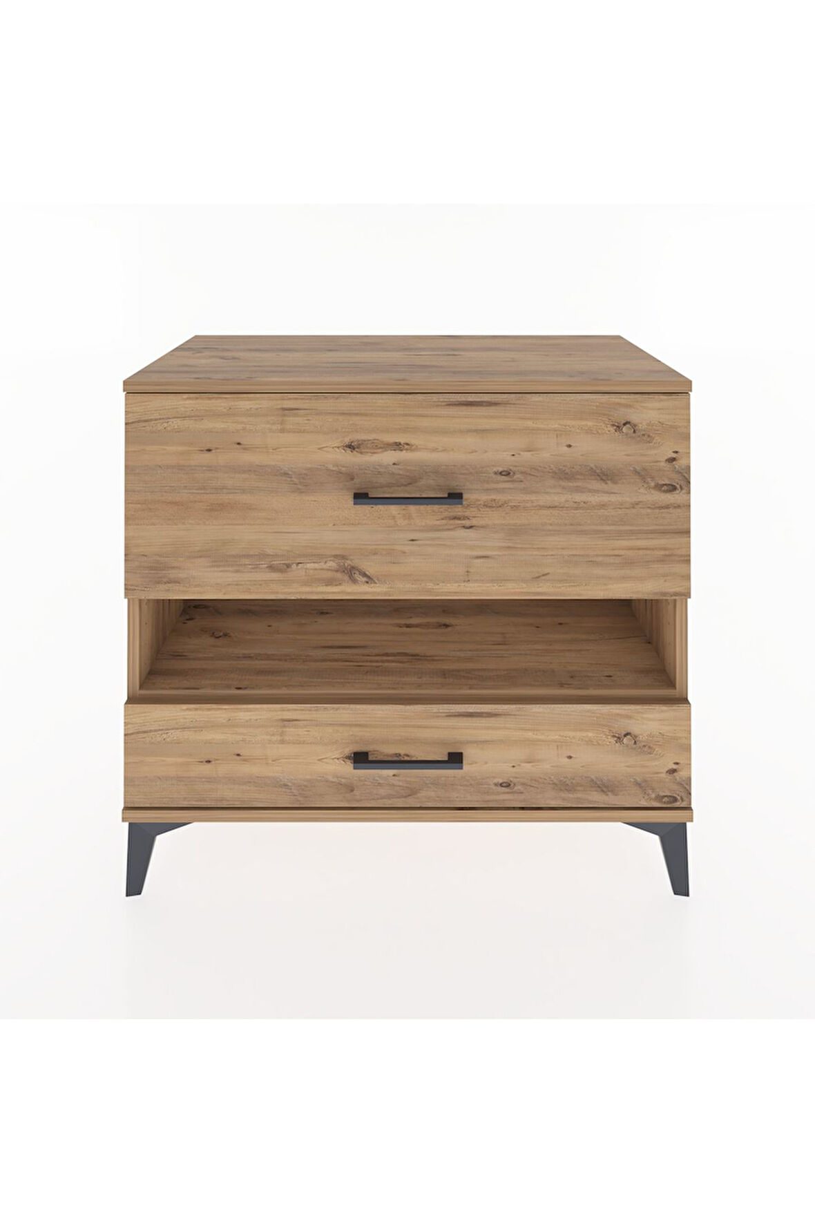 Hyperion Şifonyer Tek Raflı 2 Çekmeceli 88x44x80 Çam-Çam