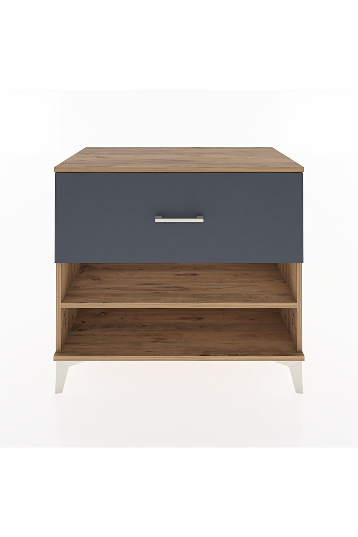 Hyperion Şifonyer Tek Raflı Tek Çekmeceli 88x44x80 Çam-Antrasit