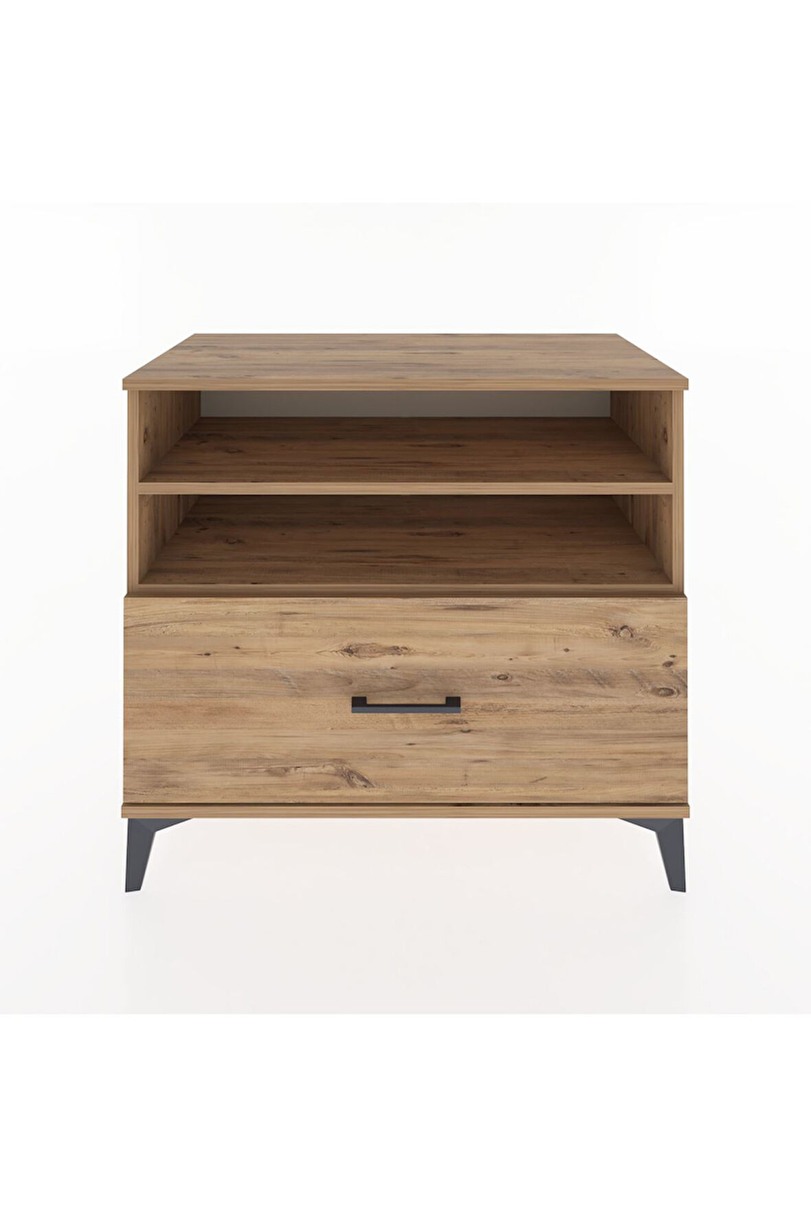 Hyperion Şifonyer 2 Raflı Tek Çekmeceli 88x44x80 Çam-Çam