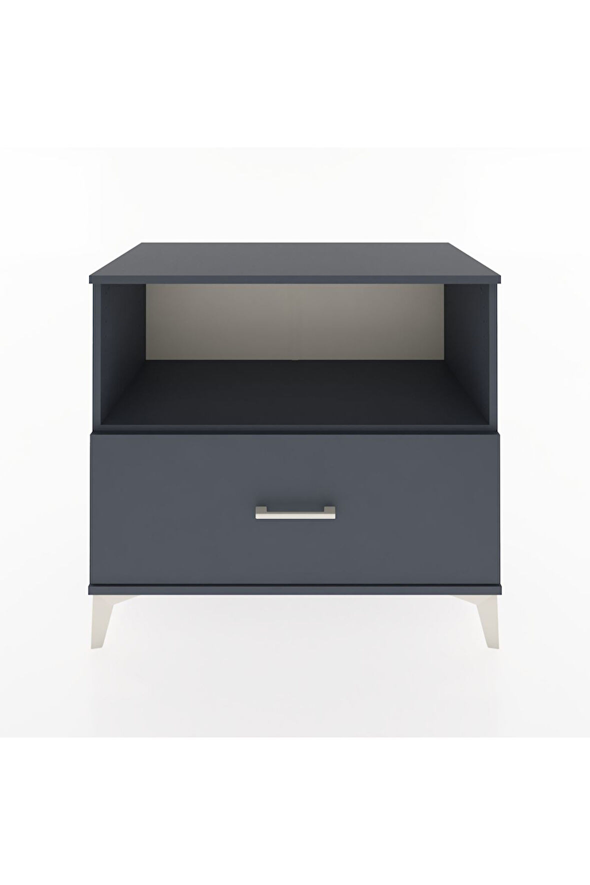 Hyperion Şifonyer Tek Raflı Tek Çekmeceli 88x44x80 Antrasit-Antrasit