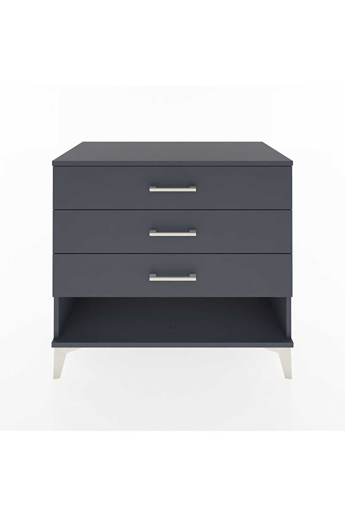 Hyperion Şifonyer 3 Çekmeceli 88x44x80 Antrasit-Antrasit