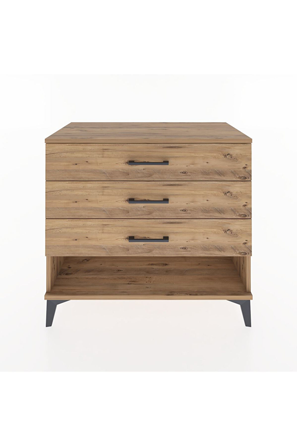 Hyperion Şifonyer 3 Çekmeceli 88x44x80 Çam-Çam