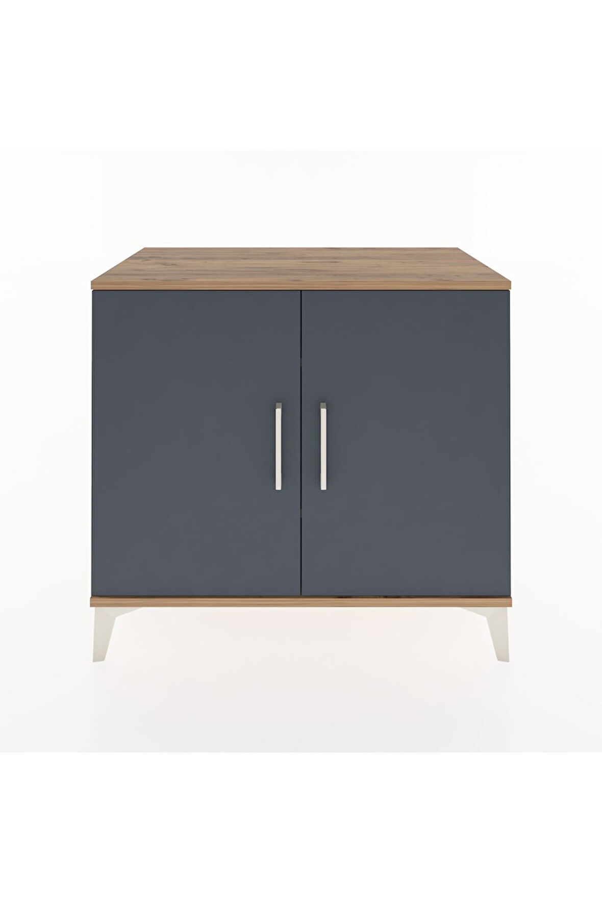 Hyperion Şifonyer 2 Raflı 2 Kapaklı 88x44x80 Çam-Antrasit