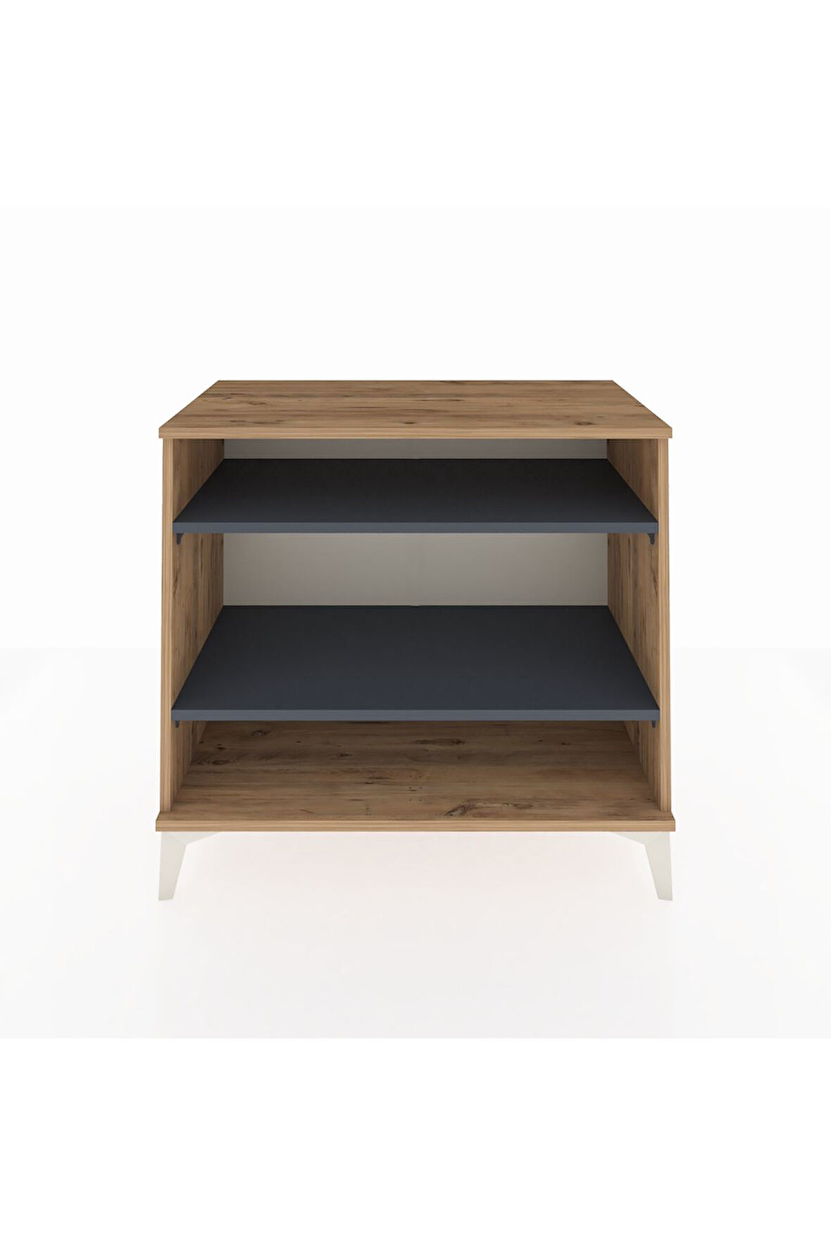 Hyperion Şifonyer 2 Raflı 88x44x80 Çam-Antrasit