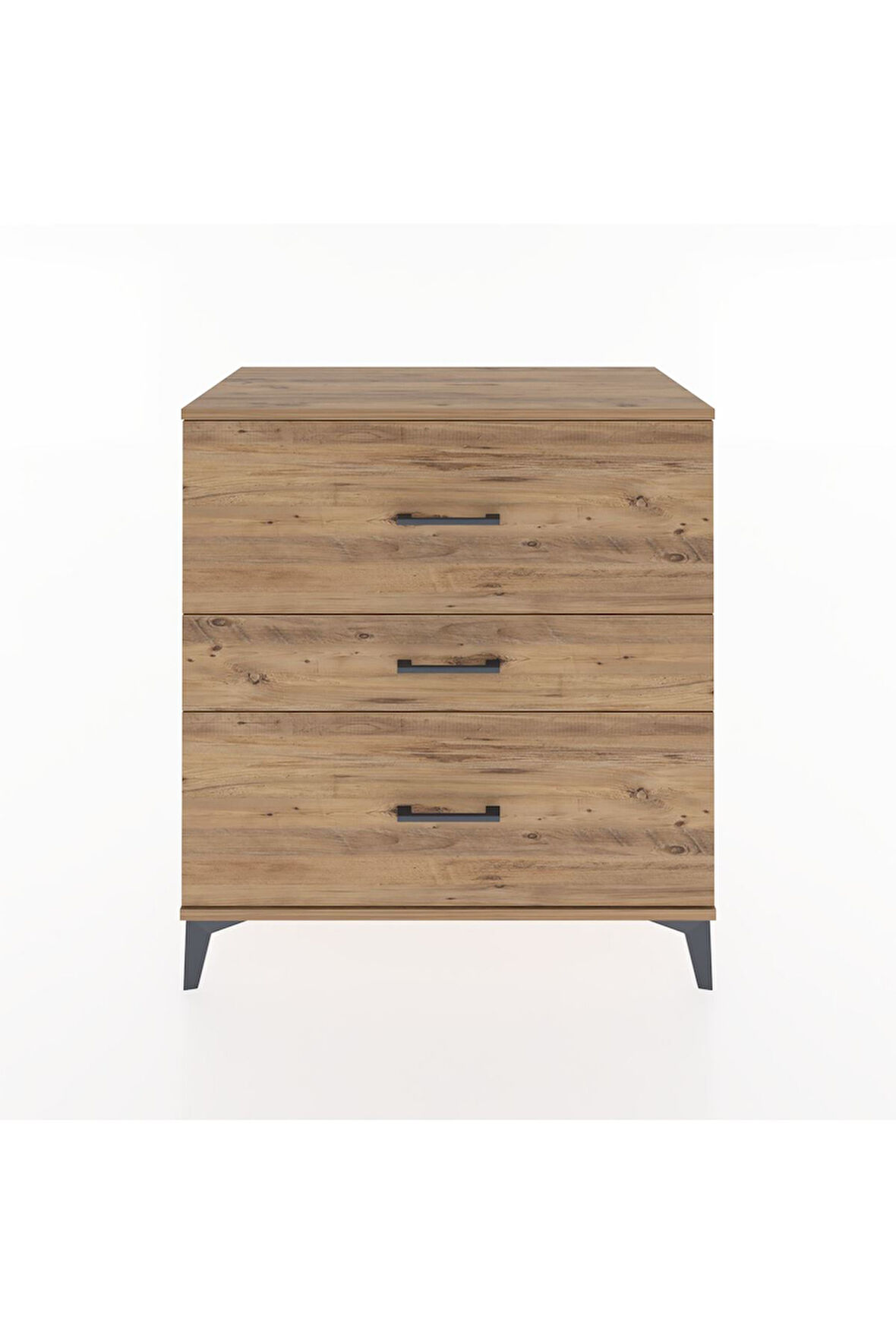 Hyperion Şifonyer 3 Çekmeceli 88x44x96 Çam-Çam