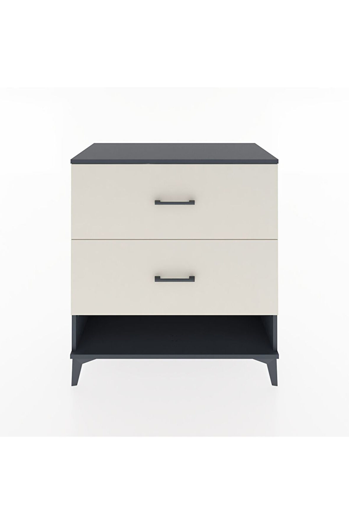 Hyperion Şifonyer 2 Çekmeceli 88x44x96 Antrasit-Aytaşı