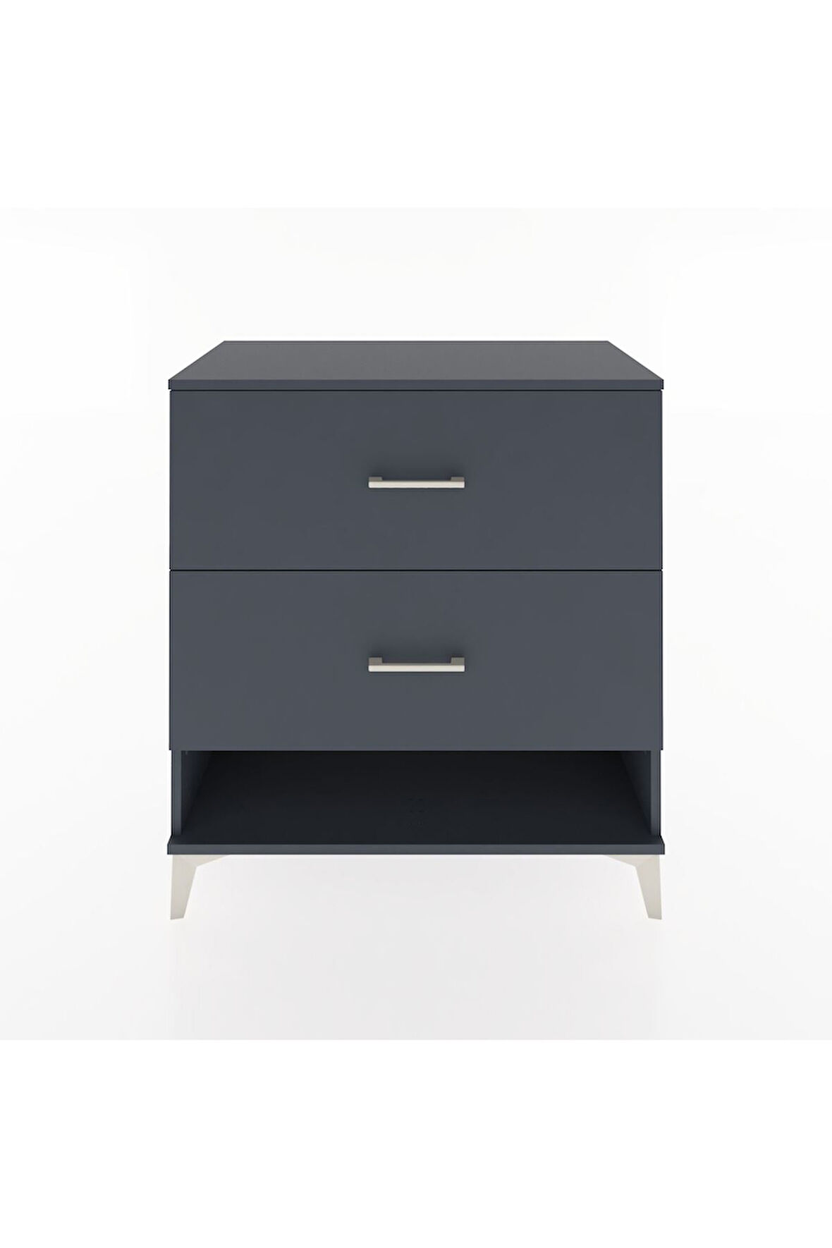 Hyperion Şifonyer 2 Çekmeceli 88x44x96 Antrasit-Antrasit