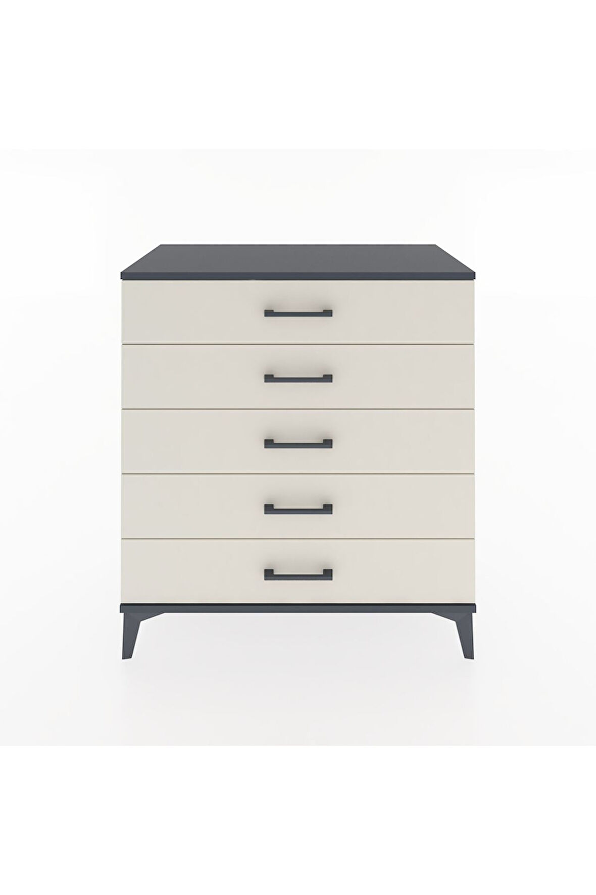 Hyperion Şifonyer 5 Çekmeceli 88x44x96 Antrasit-Aytaşı