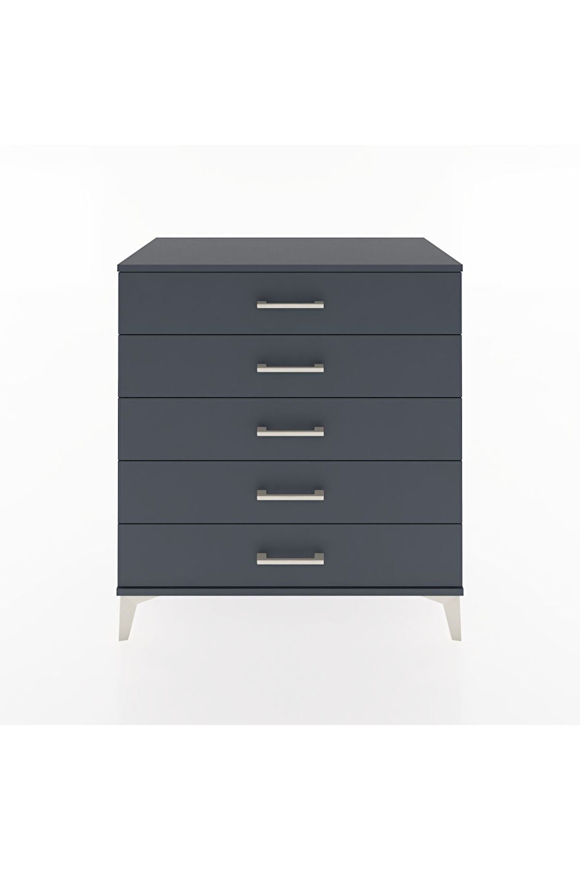 Hyperion Şifonyer 5 Çekmeceli 88x44x96 Antrasit-Antrasit